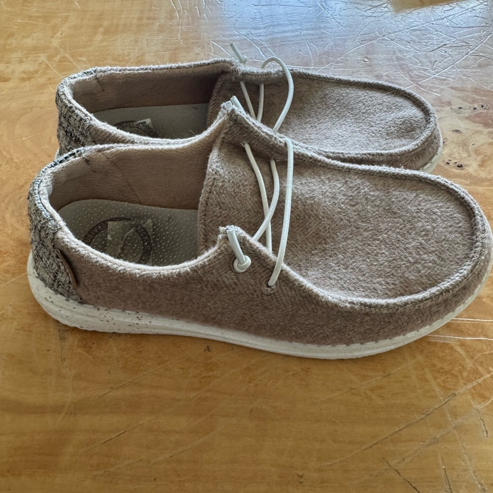 Hey Dude Tan Slip-On Shoes